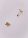 Cerrrahi Çelik Piercing ( Pirsing ) Zirkon Taşlı Mark Model Tragus Helix Piercing (1adet