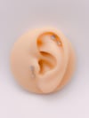 Cerrrahi Çelik Piercing ( Pirsing ) Zirkon Taşlı Ok Tragus Helix Piercing (1adet)