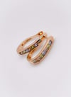 Özel Seri Taşlı Küpe Rose Gold