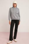 ABELİA Örme Relaxed Mavi Tekli Sweatshirt