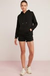 ABELİA Örme Relaxed Siyah Tekli Sweatshirt