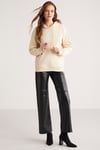 ABELİA Örme Relaxed Vanilya Tekli Sweatshirt