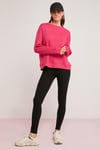 ALFREDA Örme Relaxed Pembe Tekli Sweatshirt