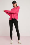 ALFREDA Örme Relaxed Pembe Tekli Sweatshirt