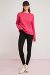 ALFREDA Örme Relaxed Pembe Tekli Sweatshirt