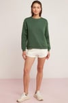 ALFREDA Örme Relaxed Yeşil Tekli Sweatshirt