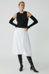 ANNABEL Kadın %100 Pamuk Drape Detaylı Yuvarlak Yaka Sıfır Kol Basıc Siyah T-Shirt