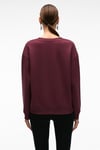ARINEL Kadın V Yaka Regular Fit Bordo Sweatshirt