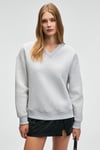 ARINEL Kadın V Yaka Regular Fit Grimelanj Sweatshirt