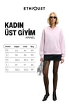 ARINEL Kadın V Yaka Regular Fit Pembe Sweatshirt