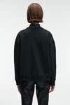ARINEL Kadın V Yaka Regular Fit Siyah Sweatshirt