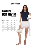 ARKONA Kadın Yumuşak Ve Esnek Kumaşlı Organik Pamuklu Lacivert T-Shirt