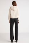 AYLA Örme Loose Bej Tekli Sweatshirt