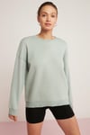 BRENDA Örme Relaxed Mint Yeşil Tekli Sweatshirt