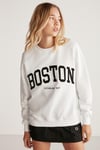 CAROLA Oversize Beyaz Sweatshirt