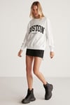 CAROLA Oversize Beyaz Sweatshirt
