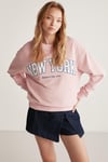 CAROLA Oversize Pembe Sweatshirt