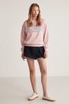 CAROLA Oversize Pembe Sweatshirt