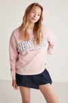CAROLA Oversize Pembe Sweatshirt
