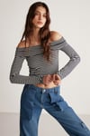 CASSIE Örme Regular Siyah  Bluz