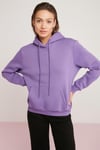 DİANE Örme Relaxed Mor Tekli Sweatshirt