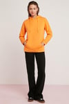 DİANE Örme Relaxed Turuncu Tekli Sweatshirt
