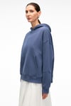 ELYRA Kadın Oversize Dikiş Detaylı Kapüşonlu Lacivert Sweatshirt