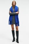ENCANTO Kadın Yuvarlak Yaka Çizgi Desenli Slim Fit Antrasit Elbise