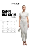 FASLEY Kadın Yumuşak Ve Esnek Kumaşlı Toka Detaylı Slim Fit Ekru Bluz