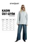 HERMIONE Kadın İnterlok Kumaşlı Hafif Bogazlı Oversize Modest Gri Sweatshirt