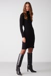 INGRİD Örme Bodycon Siyah  Elbise