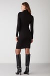 INGRİD Örme Bodycon Siyah  Elbise