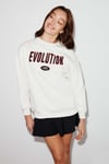 Ivory Kadın Oversize Ekru Sweatshirt