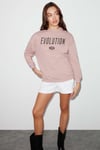Ivory Kadın Oversize Pembe Sweatshirt