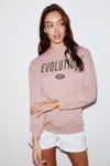 Ivory Kadın Oversize Pembe Sweatshirt