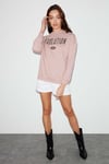 Ivory Kadın Oversize Pembe Sweatshirt
