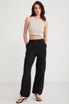 JOYCE Örme Crop Açık Gri Tekli Atlet