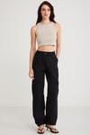 JOYCE Örme Crop Açık Gri Tekli Atlet