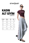 LIBRATE Kadın Organik Pamuklu Baskı Detaylı Çift Cepli Oversıze Grimelanj Eşofman Altı