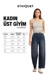 LILLESOL Kadın Fitilli Görünümlü Slim Fit Vücuda Oturan Havuz Yakalı Pamuklu Basic Gri Atlet