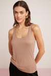 LORRAİNE Örme Relaxed Vizon Tekli Atlet