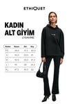 LYSAVINE Kadın Esnek Kumaşlı Slim Fit Siyah Pantolon