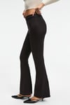 LYSAVINE Kadın Esnek Kumaşlı Slim Fit Koyu Kahverengi Pantolon