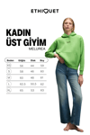 MELUREA Kadın Nakışlı Kapüşonlu Comfort Fit Fıstık Yeşili Sweatshirt