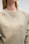 MIRELLAN Kadın Baskılı Yuvarlak Yaka Regular Fit Taş Rengi Sweatshirt