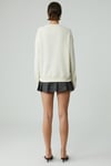 MODELITA Kadın Regular Baskılı Yuvarlak Yaka Ekru Sweatshirt Ekru Sweatshirt