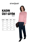 NEAT Kadın Organik Pamuklu Bisiklet Yaka Oversize Fit Uzun Kollu Pembe T-Shirt