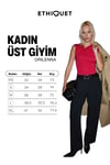 ORILENNA Kadın Önü Düğüm Detaylı Vücudu Saran Sıfır Kollu Slim Fit Fuşya Bluz