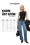ORILENNA Kadın Önü Düğüm Detaylı Vücudu Saran Sıfır Kollu Slim Fit Siyah Bluz