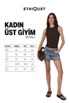 PETALY Kadın Yumuşak Ve Esnek Kumaşlı Organik Pamuklu Yuvarlak Yakalı Kahverengi Atlet